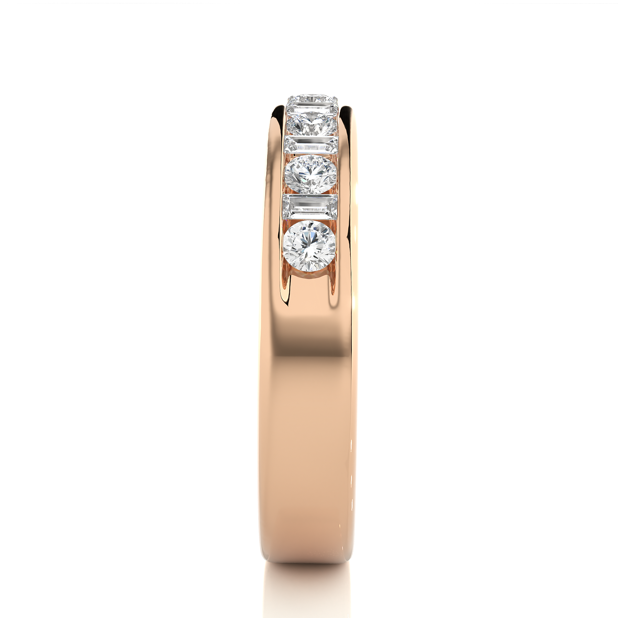 0.52 Carat H Color VS1 Clarity Diamond Studded Natural Diamond Ring.